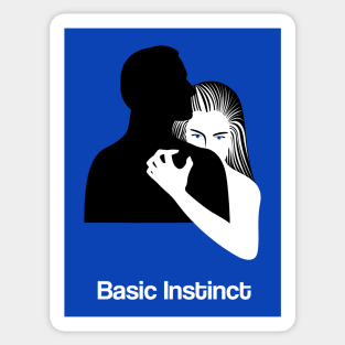 Basic Instinct Minimalist Movie Fan Art Sharon Stone Sticker